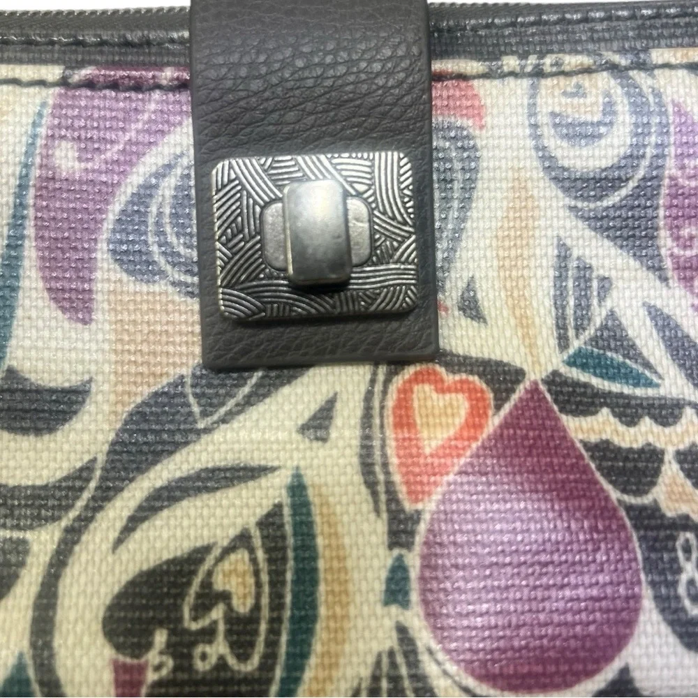 🌈 Sakroots Artist‎ Circle Zip-Around Wristlet Wallet 🎨 Multicolor Boho Pattern